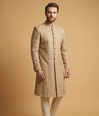 Champagne Sequin Silk Dulha House