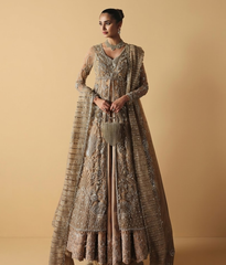 Champagne Zardozi Bridal Lehenga