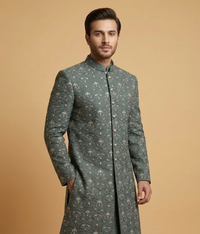 Charcoal Floral Masoori Dulha House