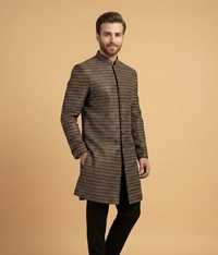 Charcoal Khadi Chevron Dulha House