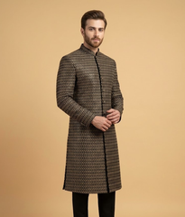 Charcoal Khadi Chevron Dulha House
