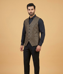 Charcoal Khadi Chevron Dulha House