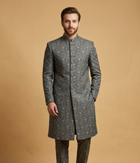 Charcoal Sequin Masoori Dulha House
