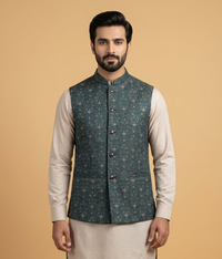 Charcoal Sequin Masoori Dulha House