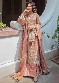 Coral Zari Bridal Sharara