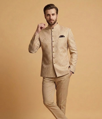 Cream Floral Brocade Dulha House