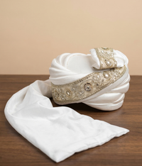 Cream Gold Pattern Kulla