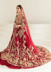 Crimson Zardozi Bridal Lehenga