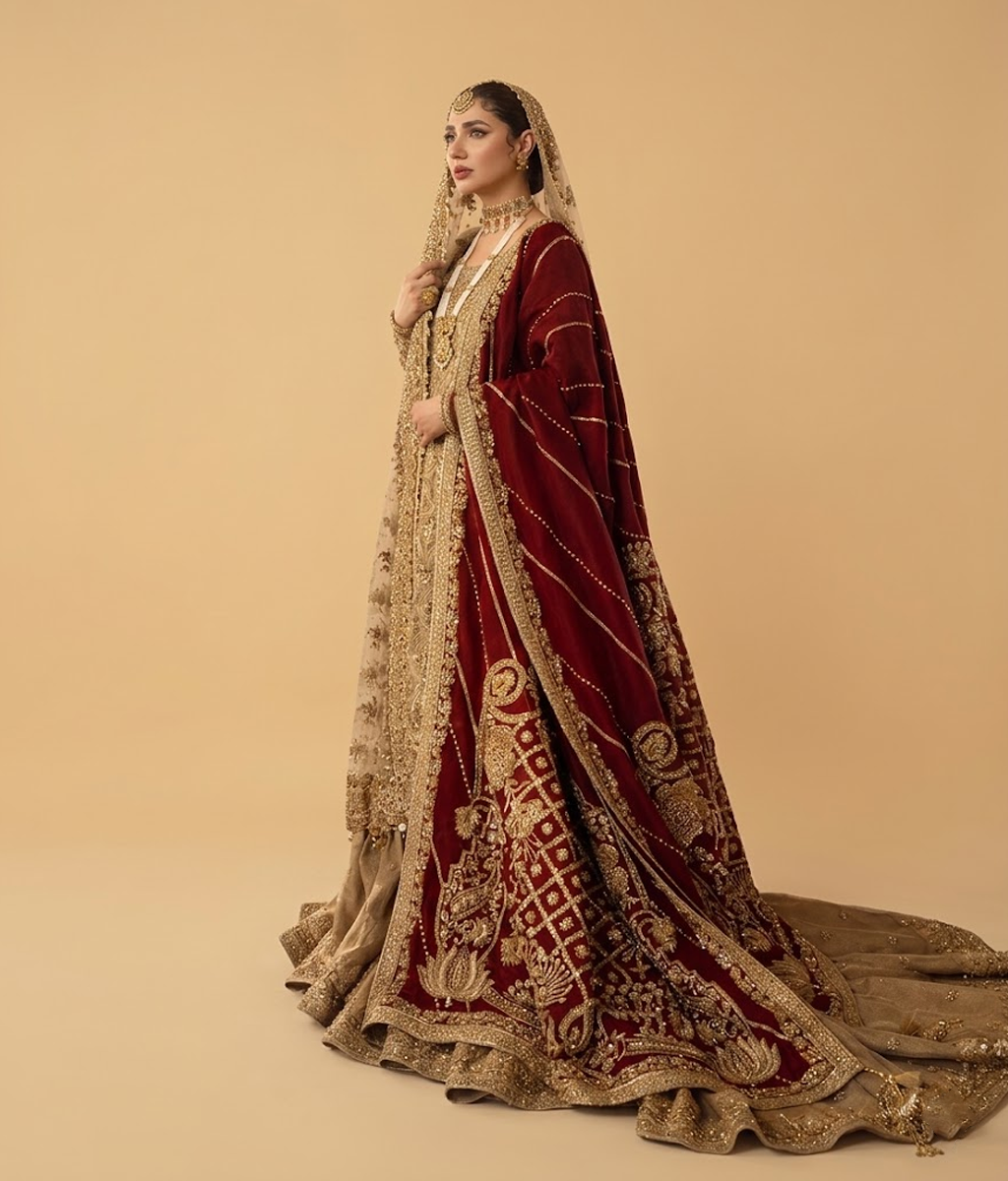 Crimson Royal Zardozi Lehenga