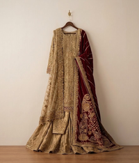 Crimson Royal Zardozi Lehenga