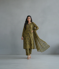 Digital printed cotton suit