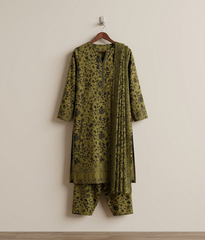 Digital printed cotton suit