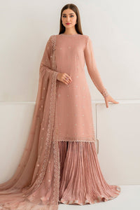 Dusty Rose Pleated Gharara