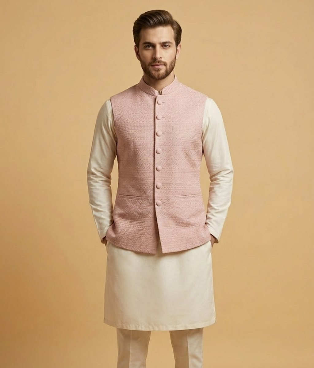 Dusty Rose Textured Dulha House