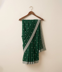 Embroidered Silk Saree
