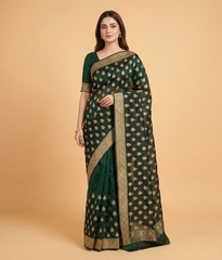 Emerald Tilla Butti Saree