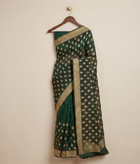 Emerald Tilla Butti Saree