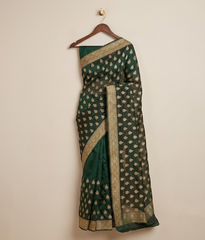 Emerald Tilla Butti Saree