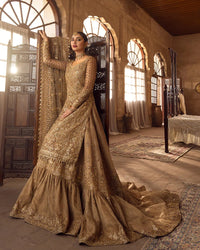Gold Naqshi Gharara