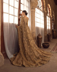 Gold Naqshi Gharara