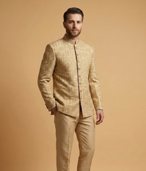 Gold Block Jamawar Dulha House