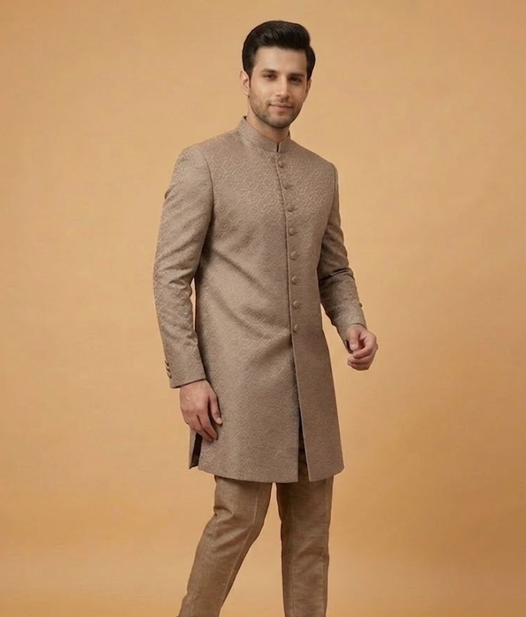 Gold Damask Brocade Dulha House