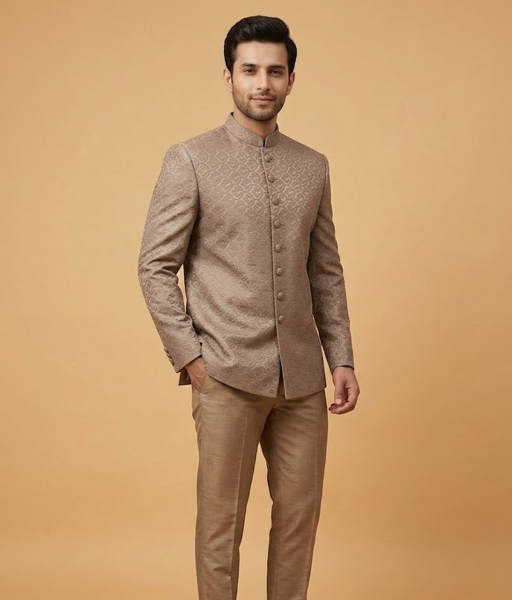 Gold Damask Brocade Dulha House