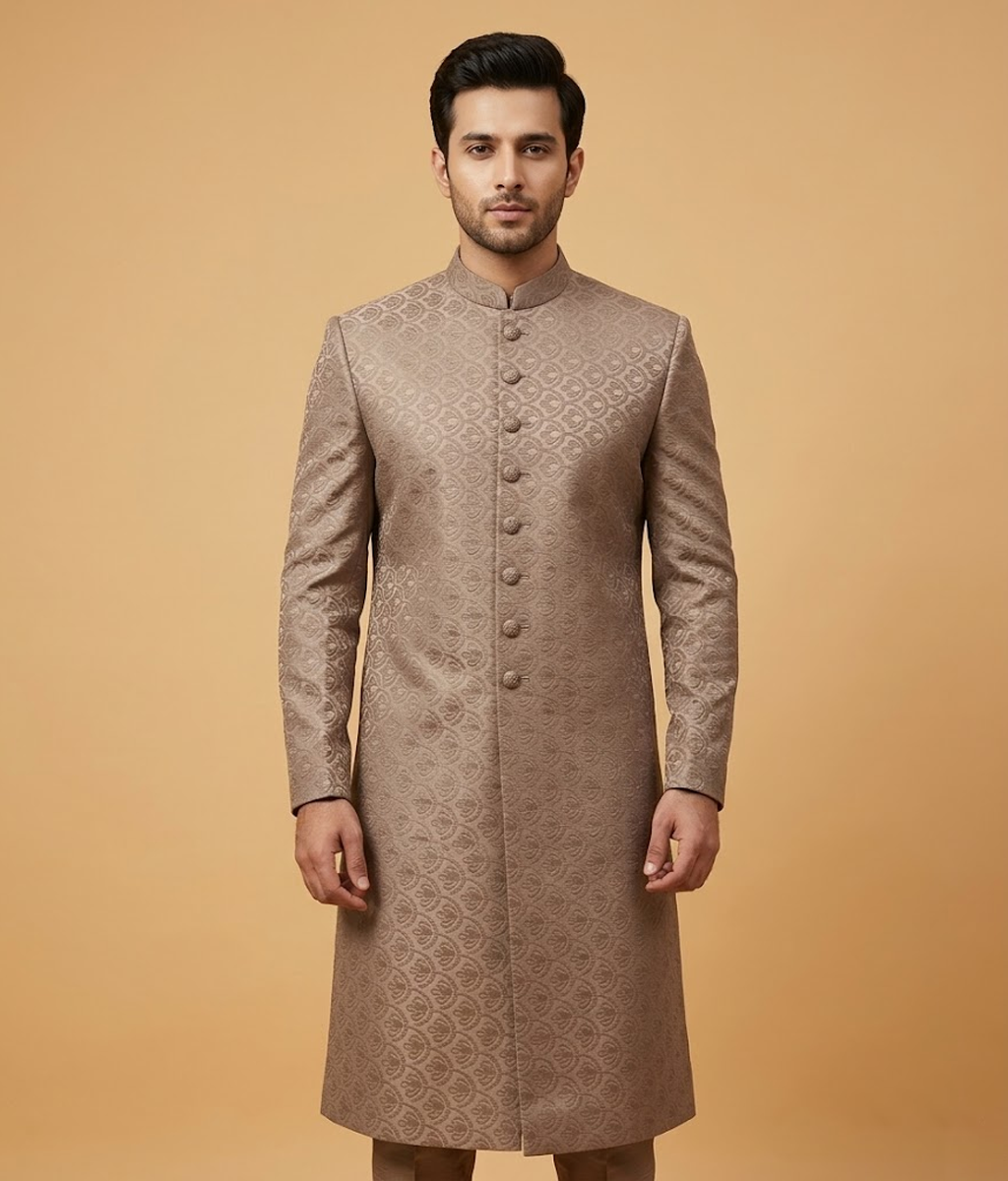 Gold Damask Brocade Dulha House