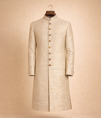 Gold Dust patterned Sherwani jamawar