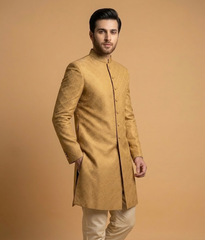 Gold Khadi Jamawar Dulha House