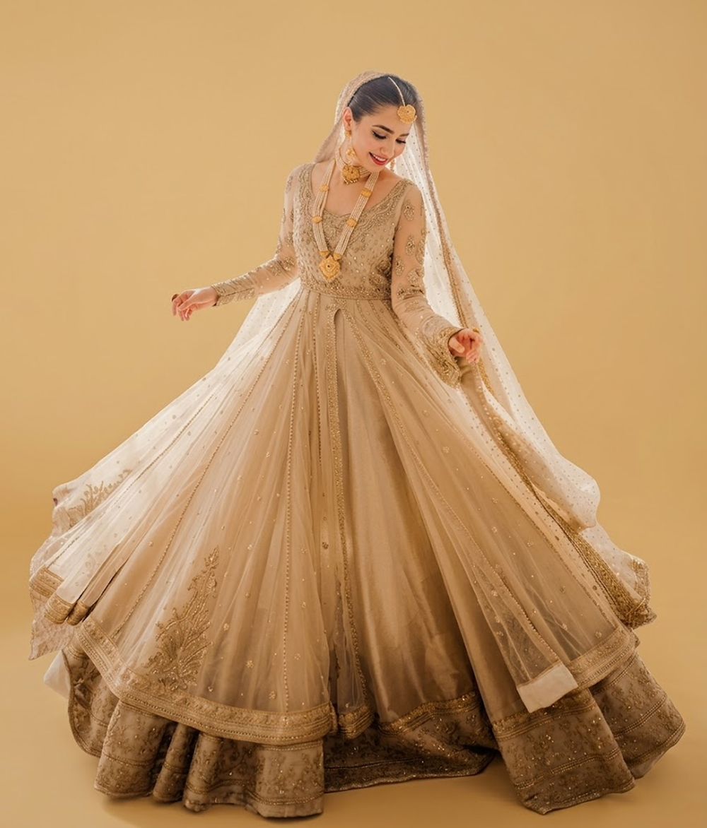 Gold Tilla Pishwas Maxi