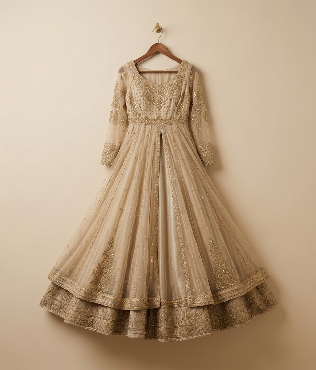Gold Tilla Pishwas Maxi