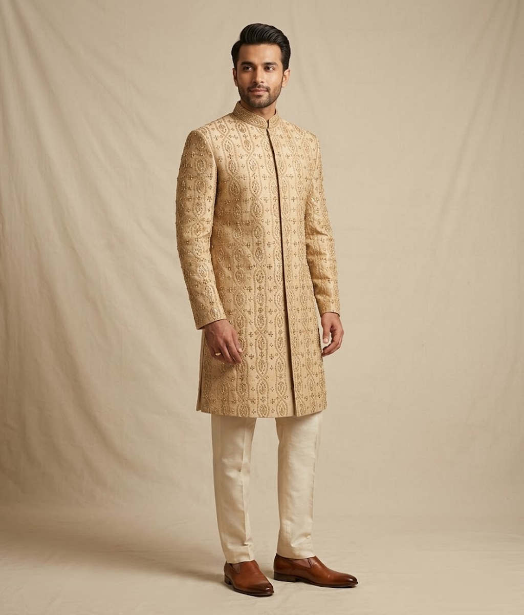 Gold Zardosi Embroidered Dulha House