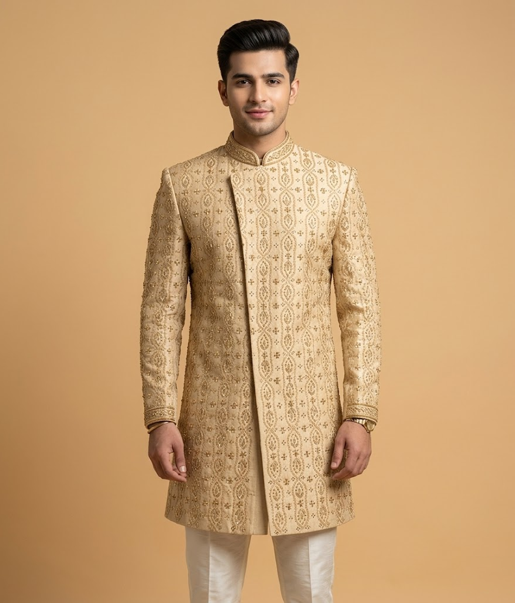 Gold Zardosi Embroidered Dulha House