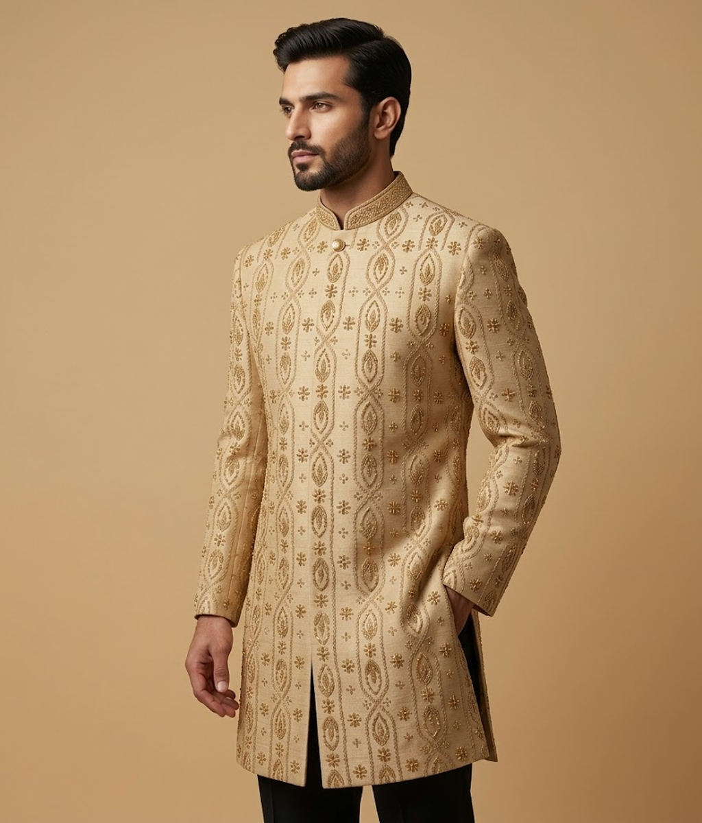 Gold Zardosi Embroidered Dulha House
