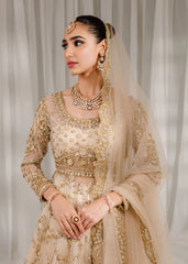 Golden Sand Zardozi & Pearl Embellished Lehnga