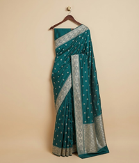 Green Butti Silk Saree