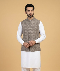 Grey Leaf Damask Dulha House