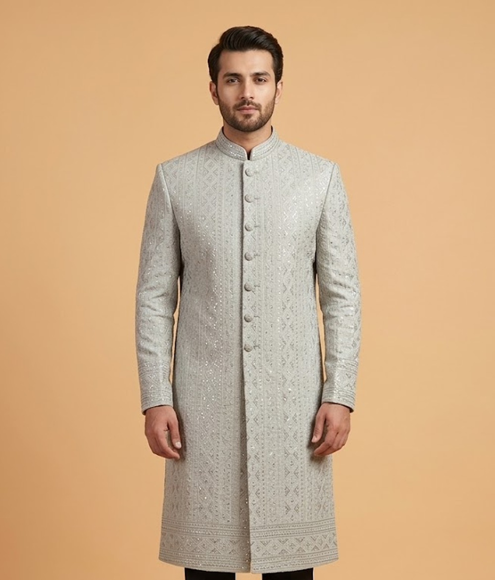 Grey Stripe Masoori Dulha House