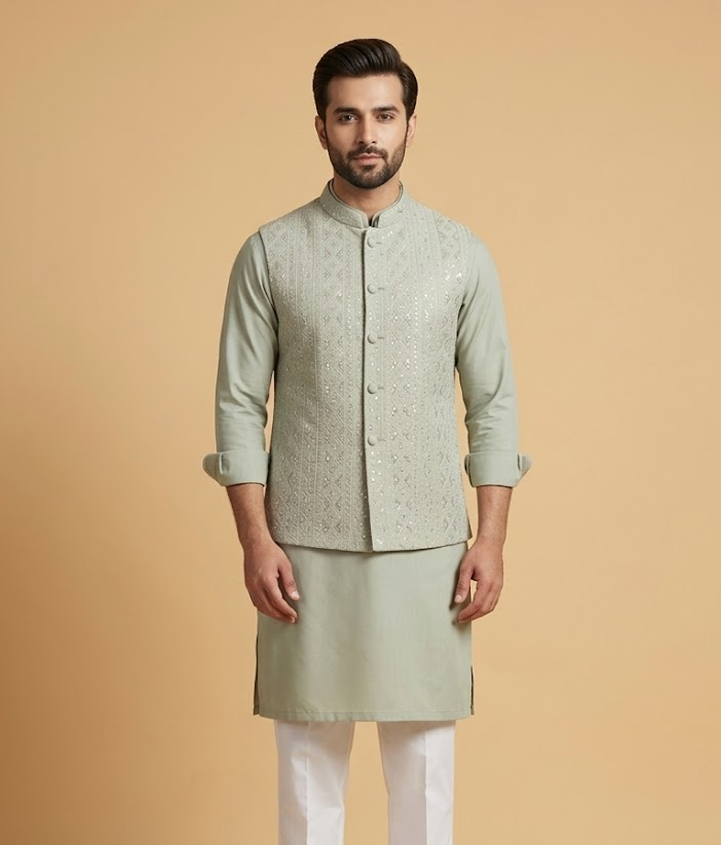 Grey Stripe Masoori Dulha House