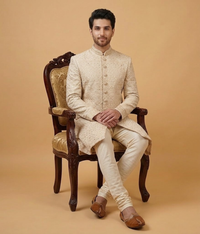 Beige Sequin Motif