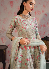 Ice Blue Floral Gharara
