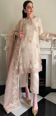Ivory Zardozi Silk Tunic