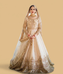 Ivory Zardozi Bridal Maxi