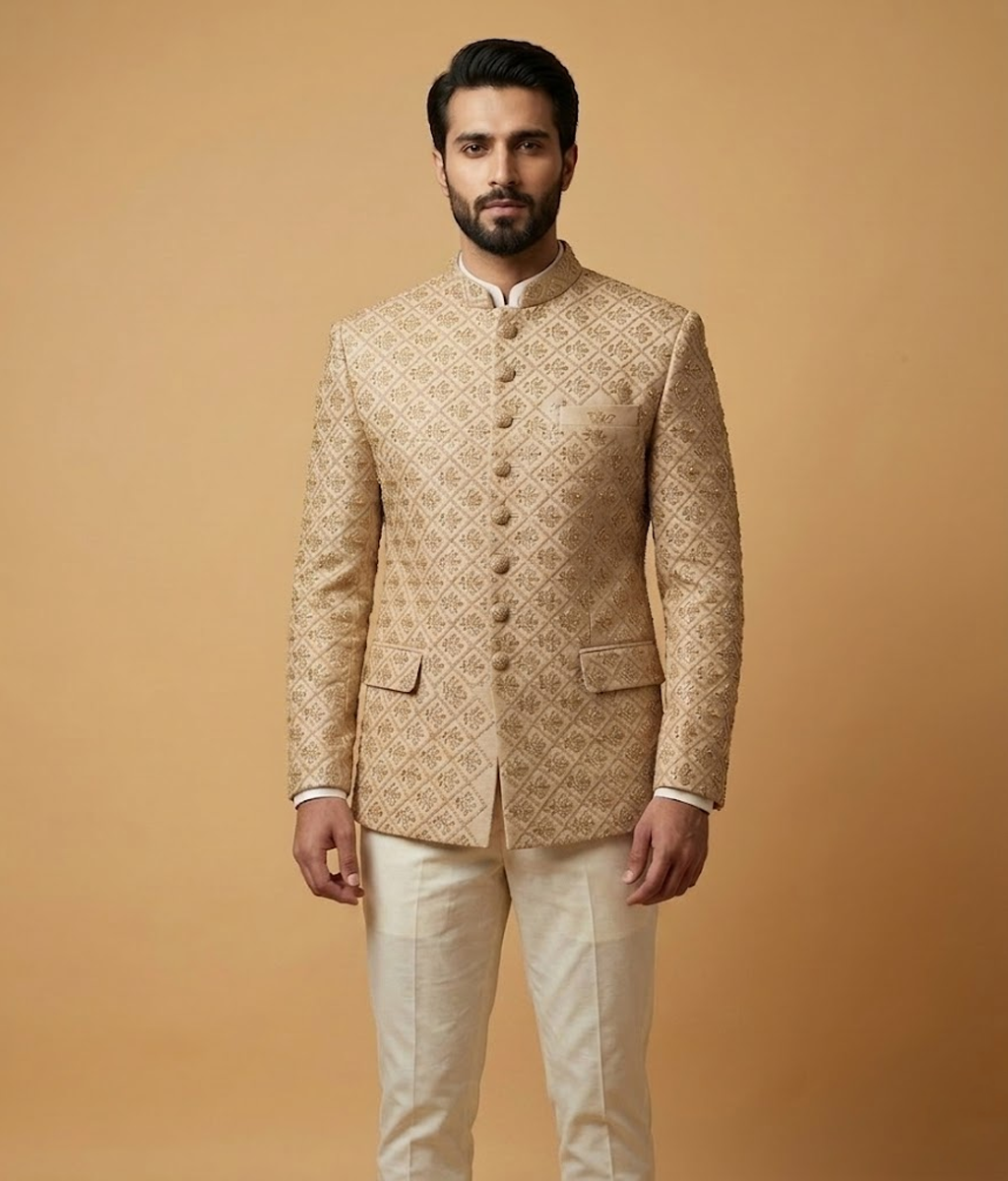 Ivory Zari Embroidered Dulha House
