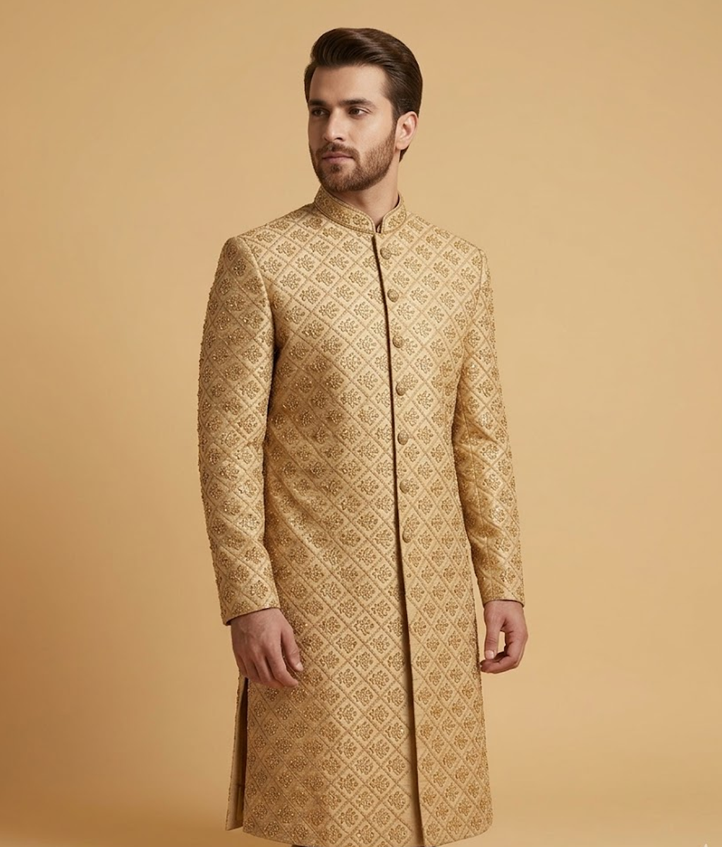 Ivory Zari Embroidered Dulha House