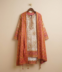 Ivory and Pink Tilla & Gota Patti Shalwar