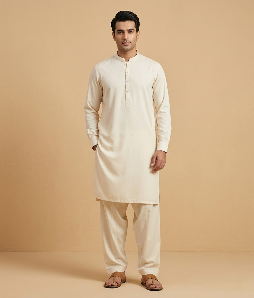 Mizaj Cotton by soft finish Stitched