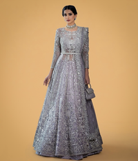 Lilac Mirror Work Maxi