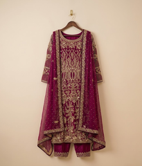 Magenta Gota-Patti Longshirt